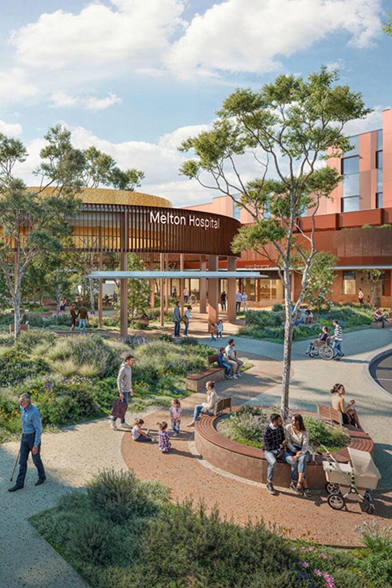 New Melton Hospital, Melbourne artist impression